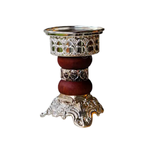 Quemador de Incienso de Metal, Material de Latón, Estilo de Medio Oriente, Ecológico, Orgánico, Natural, de Sándalo, para el Hogar y Hoteles - Product Image 1