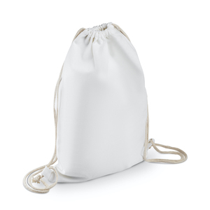 Pithu Canvas <b>Backpack</b> <b>Drawstring</b> Bag Casual Large Capacity 12\" X 18\" Portable String Handle for Daily Use Advertising Pack 5 - Product Image 1
