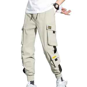 Venta al por mayor personalizado Cargo Pant Men Jogging Track Cargo Pants Custom Cotton Slim Fit Stacked Pants Cargo Pants for Men - Product Image 1