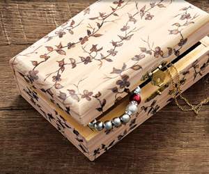 HANDICRAFT DESGIAN NATURAL WOODEN Premium Printed Home Wooden Tabletop Spice Box With Separate Compartments for Spices and - Product Image 2