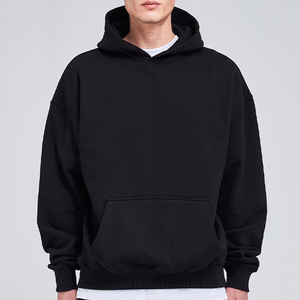 La mejor oferta de algodón de alta calidad French Terry Drop Shoulders Oversized Pullover Hoodies Plain Unisex Custom Oversized Hoodies - Product Image 6