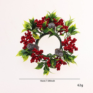 <span class=keywords><strong>Guirlande</strong></span> <span class=keywords><strong>de</strong></span> bougies avec des cônes <span class=keywords><strong>de</strong></span> pin simulés, des baies rouges, petite taille, pour la décoration <span class=keywords><strong>de</strong></span> bureau, la décoration <span class=keywords><strong>de</strong></span> la maison, la décoration <span class=keywords><strong>de</strong></span> table <span class=keywords><strong>de</strong></span> Noël, porte-bougie - Product Image 5