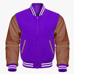 Chaqueta Universitaria, Chaqueta Deportiva con Mangas de Cuero, Chaqueta de Béisbol para Hombre, Chaqueta Universitaria - Product Image 5