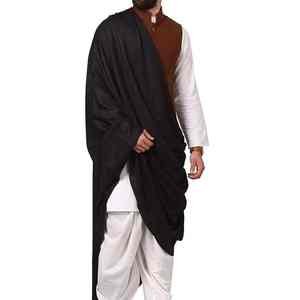 Men Premium Solid Wool <b>Shawl</b> Winter Soft Warm Breathable Traditional Classic <b>Wrap</b> - Product Image 2