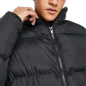 Offre Spéciale hommes à la mode hiver doudoune support tissu imperméable fermeture à glissière coton remplissage imprimé motif ODM approvisionnement - Product Image 2