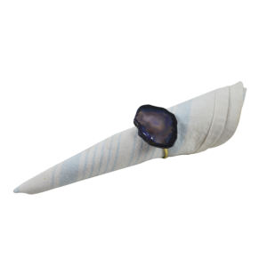 Vaisselle Rond de Serviette Design Agate et Finition Plaquée Rond de Serviette Design de Finition Plaqué Brillant Idéal pour la Décoration de Table - Product Image 5