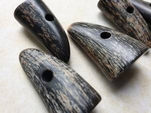 100% corne de buffle naturelle bascule la peau et la corne de buffle noire/bascule de corne de boeuf pour la mode - Product Image 2