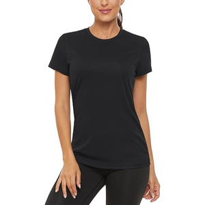 Venta al por mayor de la prima delgada de las mujeres de la camiseta de verano de impresión personalizada de manga corta 100% algodón suave de alta calidad XL tamaño de estilo de moda - Product Image 6