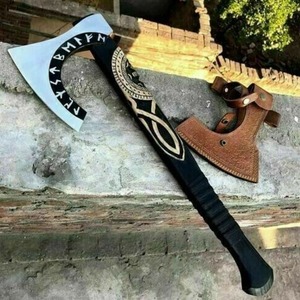 Wholesale Customized High Quality OEM ODM Service Blade <b>Axe</b> Hatchet High Carbon Steel Head with <b>Wood</b> Handle for Outdoor Cutting - Product Image 6