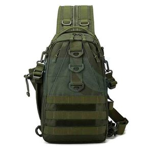 Bolsa de pesca multifuncional, mochila de hombro para deportes al aire libre de gran capacidad, impermeable, con cremallera táctica, para acampar y hacer senderismo - Product Image 3