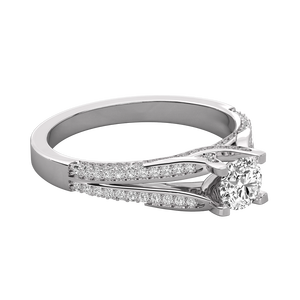 Bague solitaire en or 10 carats avec diamant brillant cultivé en laboratoire - Product Image 5