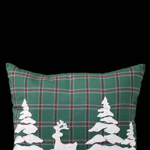 Housse de coussin en tissu à carreaux brodé en peluche douce pour sapin de Noël, hiver, vacances, pour canapé, salon - Product Image 3