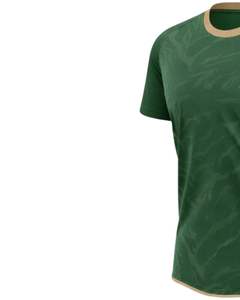 Conjunto de Camiseta y Pantalones Cortos de Fútbol Personalizados en Verde Oscuro y Beige, Transpirables, de Poliéster, para Entrenamiento, Partidos y Deportes de Equipo - Product Image 6