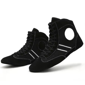 รองเท้าฝึกซ้อมมวยปล้ำมืออาชีพ พิมพ์ลายปักโลโก้ได้ ระบายอากาศดี ดีไซน์กันลื่น ผ้าตาข่าย ขายส่ง คุณภาพสูง - Product Image 3