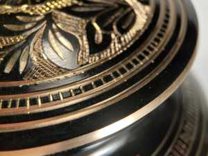 Elegant American Style Brass Eco-Friendly Cremation Urn Floral Design Decorative Functional Memorial <b>Keepsake</b> <b>for</b> Human <b>Ashes</b> - Product Image 6