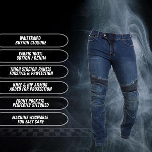 Jeans de course moto de haute qualité, dernière mode, fabrication de jeans en matière textile, pantalon de moto - Product Image 3
