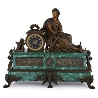 Horloge de table numérique moderne en malachite verte, alarme silencieuse, affichage 12 heures, design géométrique industriel - Parfaite pour la maison et le bureau