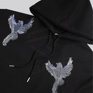 Sudadera con Capucha Personalizada de Fabricante, Estilo Casual Vintage, con Parches Bordados, para Hombre, Cómoda, Tallas XS-6XL, Técnica de Estampado Suave, Color Sólido - Product Image 5