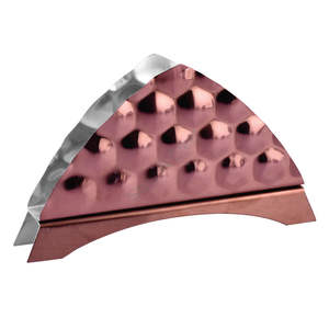 Porte-mouchoirs en acier inoxydable de haute qualité avec distributeur de mouchoirs en acier inoxydable élégant martelé - Product Image 3