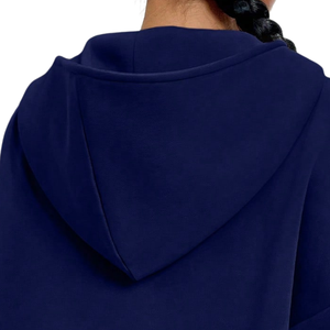 Custom Women's Half Zip Front Solid Fleece Sweatshirt Oversized Long Sleeve Pullover Casual <b>Winter</b> <b>Hoodie</b> Soft Warm Loose Fit - Product Image 6