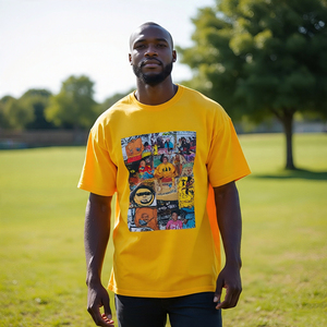 Surdimensionné imprimé à manches courtes t-shirts hommes vêtements de sport Gym Fitness t-shirts hommes décontracté O cou surdimensionné t-shirts hommes - Product Image 3