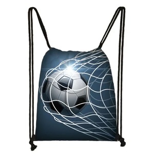 กระเป๋าหูรูดพิมพ์ลายฟุตบอล/ฟุตบอลสุดเท่กระเป๋าเก็บของแฟชั่นสำหรับเด็กวัยรุ่นชายกระเป๋าเป้ลำลองสำหรับเดินทางกระเป๋าหนังสือของขวัญ - Product Image 2