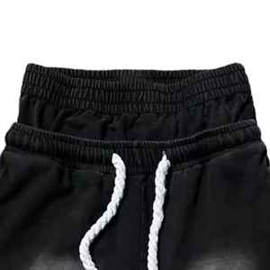 กางเกงขาสั้นวิ่งออกกำลังกายผู้ชายผ้าฝ้าย100% ติดพลอยเทียมเอวสองชั้นเป็นมิตรกับสิ่งแวดล้อมซักได้ตามต้องการ - Product Image 3