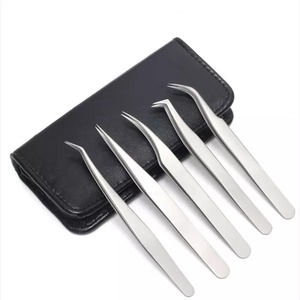 Juego de pinzas de acero inoxidable de alta calidad, instrumentos de belleza para desplumar cejas - Product Image 2