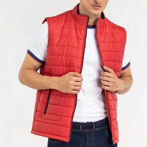 2025 nouveau haute qualité hommes personnalisé duvet d'oie isolé body veste coupe-vent chaud hiver gilet - Product Image 3