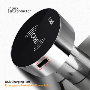 Keyless 13.56MHz RFID IC Card Sensing ตู้ห้องนอนลิ้นชักล็อคโลหะผสมสังกะสีทนทานขนาดเล็ก - Product Image 4