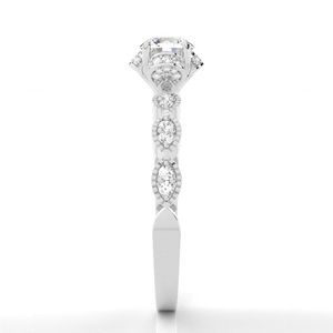 Lab Grown Diamond Ring 18kt White Gold 0.02 Carat Ef Vs Clarity Tiny Brilliant Everyday Wear Stackable Fine <b>Jewelry</b> Bulk 48 - Product Image 4