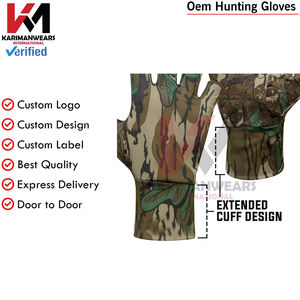 Gants de chasse en cuir OEM en gros, doigts entiers, imperméables, respirants, sports de plein air, livraison rapide, personnalisés - Product Image 2