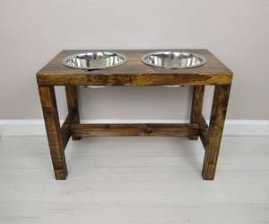 Gamelle pour chien en bois de qualité supérieure, durable, design original, taille personnalisable, fournitures pour animaux de compagnie - Product Image 4