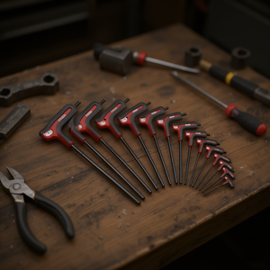 Juego de 13 llaves angulares con mango para tornillos Torx para un uso conveniente de llaves hexagonales por Usag - Product Image 3