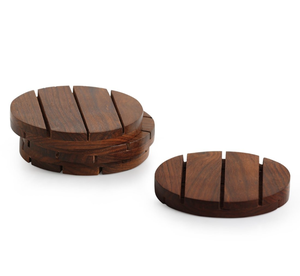 Posavasos de madera de nogal ecológicos de estilo clásico de alta calidad, posavasos cuadrados de 10mm de espesor para bebidas para uso en el hogar, oficina, Hotel - Product Image 4