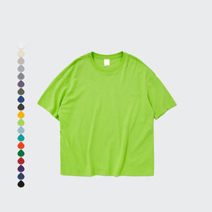 เสื้อยืดผ้าฝ้าย100% สำหรับผู้ชายทรงโอเวอร์ไซส์แฟชั่นแขนสั้นมีกระเป๋า240กรัมผ้าน้ำหนัก3D ทึบ - Product Image 1