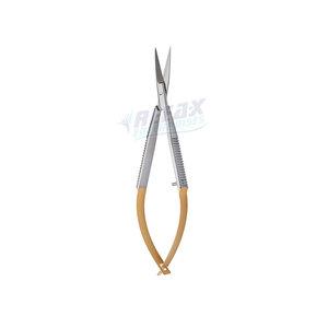 Microtijeras rectas/curvas Noyes de medio oro de calidad superior, instrumentos de resorte de diferentes tamaños para uso quirúrgico - Product Image 2