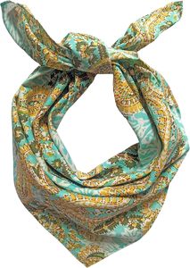 New Design Retro Floral 90*90cm <b>Square</b> Silk Feeling Bandana Head <b>Scarves</b> for Women Girls <b>Scarves</b> For Events - Product Image 5