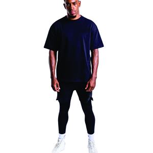 Camiseta de cuello redondo de algodón 100% para hombre Camiseta en blanco de peso pesado antiarrugas de diseño personalizado - Product Image 4