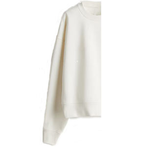 Sudadera de Invierno Ecológica Personalizada para Mujer, Transpirable, Resistente al Viento, de Poliéster/Algodón, con Forro Polar, Bordado/Relieve en la Parte Delantera, Color Blanco - Product Image 6