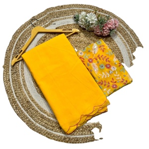 Nouvelle belle Georgette lourde avec Bangalore avec un sari de blouse à impression numérique pour les femmes - Product Image 2