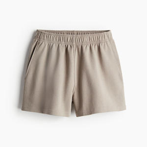 กางเกงขาสั้นทรงตรงผ้าเจอร์ซีย์ผสมคอตตอน/โพลีเอสเตอร์ ระบายอากาศได้ดี สำหรับผู้หญิง มีรอยผ่าข้าง กระเป๋าข้างสองข้าง ขายดีที่สุด - Product Image 5