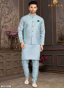 Ensemble de travail miroir avec pyjama Kurta pour vêtements de fête du fournisseur indien, vente en gros - Product Image 2