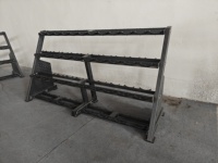 Support de rangement robuste pour haltères, équipement de gym personnalisé, support coulissant pour 20 paires d'haltères