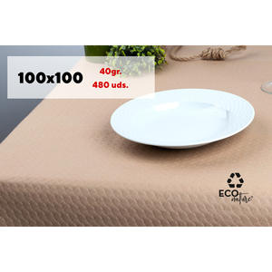 Eco Nature - Mantel de Papel Profesional de 100x100cm, 40gsm, 480 Piezas, B2B - Product Image 1