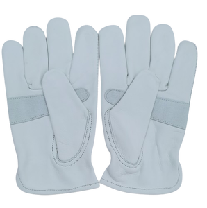 GUANTES DE SEGURIDAD DE CUERO DIVIDIDO DE VACA BEIGE XL Guantes de entrenamiento de protección Conducción Trabajo Alimentos Mantenimiento al aire libre Propósito general - Product Image 1