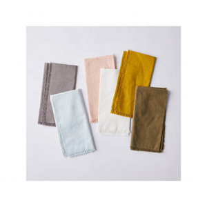 Serviette de table pure lavable en machine pour hôtel 100% coton biologique mousseline certifiée écologique serviettes de table souples de luxe - Product Image 5