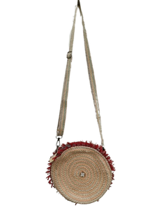 Bolso redondo de yute a la moda para mujer, nueva colección de verano, bolsas de mano a la moda - Product Image 5