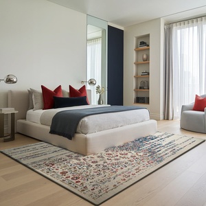 Diseño moderno personalizado de fábrica de alta calidad de lujo 100% algodón alfombra de área copetuda a mano alfombra de sala de estar 1 pieza - Product Image 2