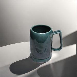 Low Price Durable Classic Solid Pattern Ceramic Porcelain Coffee & Tea Mugs Handmade <b>Dishwasher</b> & Microwave Safe - Product Image 1